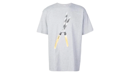 Shears Graphic-Print T-Shirt - Grey