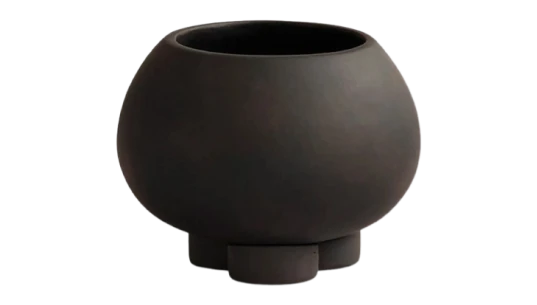 Petit Urchin Plant Pot - Coffee Brown