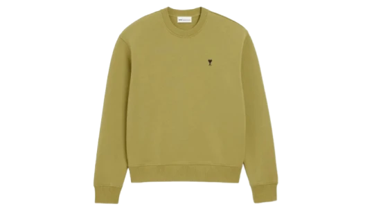 Ami De Coeur Logo-Embroidered Sweatshirt - Matcha Green