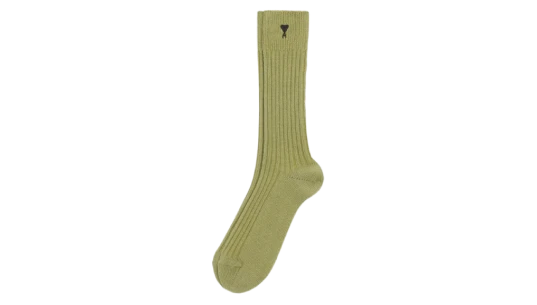Ami De Coeur Ribbed Socks - Matcha