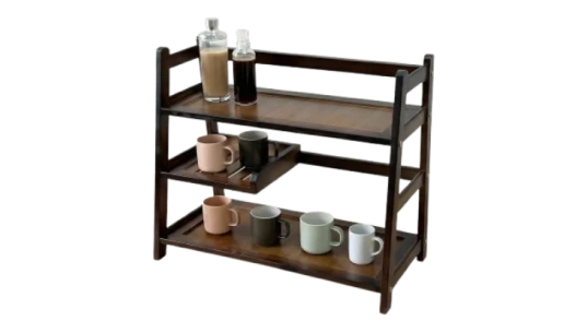 3 Tier Bamboo Matcha Station - Brown