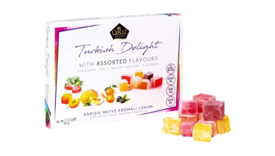 Turkish Delights Candy With Assorted Mix Flavors 230g