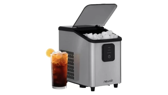 Mini Countertop Bullet Ice Maker in Stainless Steel