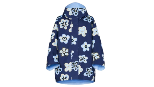 Block Teck Half Coat - Flower