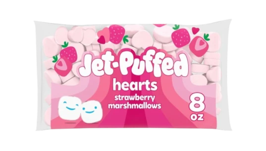 Strawberry Hearts Shaped Marshmallows 226g