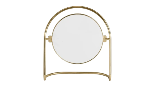 Nimbus Table Mirror - Gold-Tone Brass/Glass
