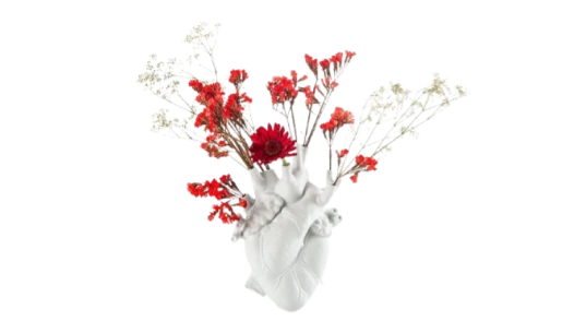 Love In Bloom Vase - White