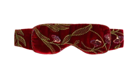 Silk Embroidered Sleep Mask - Multicolor