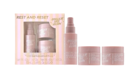 Rest And Reset Cleansing Balm, Facial Mist & Moisturizer Set