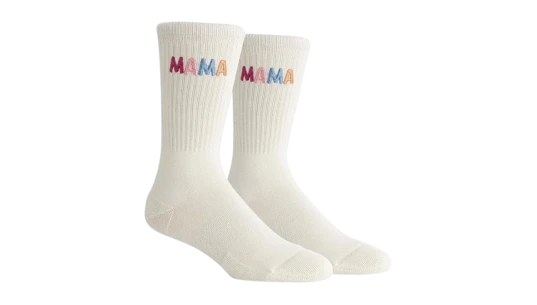 Funny Mom Socks - White/Multicolor