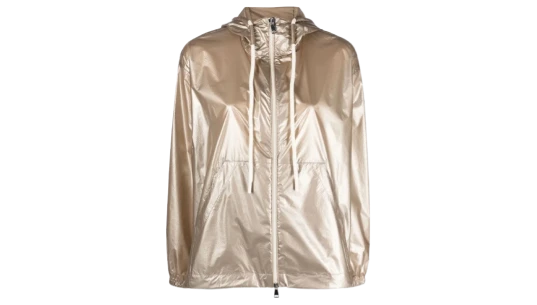 Tazenat Zip-Up Hooded Jacket - Gold-Tone