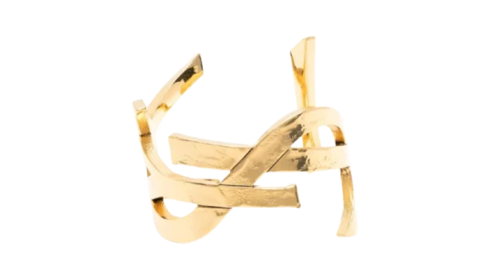 YSL Logo Bracelet - Gold