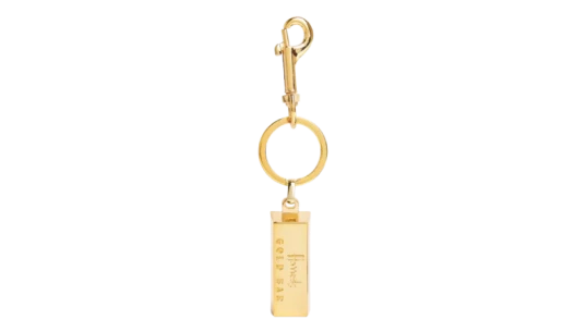 Gold Bar Keyring