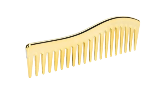 Wide Tooth Comb - Gold