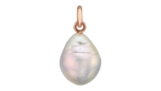 Nura Baroque Pearl Pendant Charm - 18kt Rose Gold/Freshwater Pearl