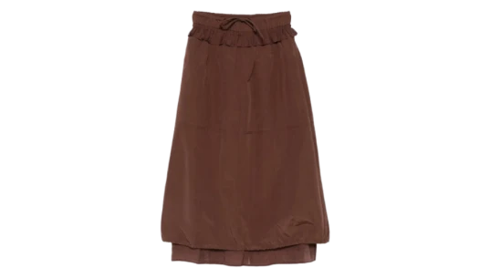 Amber Midi Skirt - Chocolate Brown