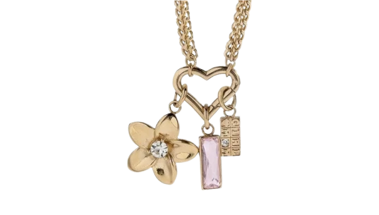 Mom Interchangeable Charm Necklace - Stainless Gold