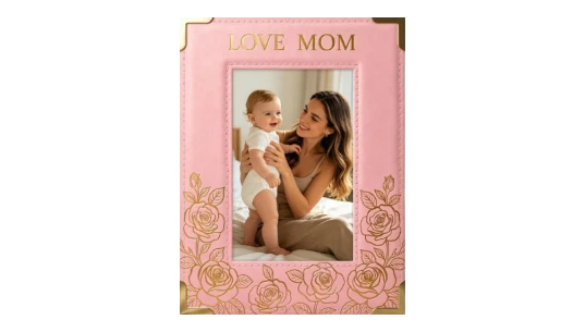 Mother's Day Picture Frame - Pink/Gold