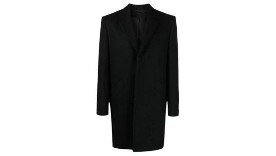 Marlyh Wool-Blend Coat - Black/Red