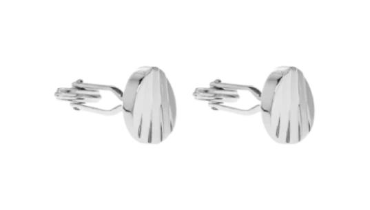 Polish-Finish Cufflinks - Silver-Tone