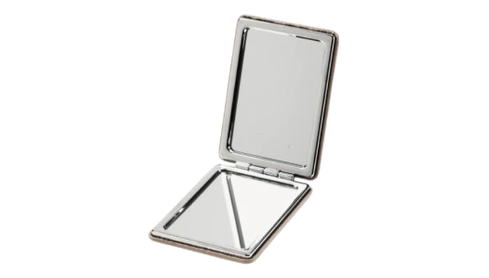 Handbag Mirror - Moleskin Soft Saffiano