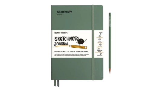 Sketchnote Journal Medium (A5) - Olive, English
