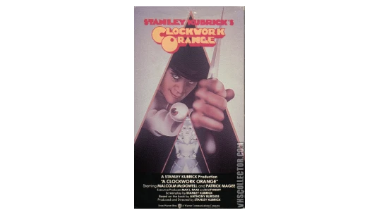 Clockwork Orange VHS 1986 Early Release Rare Cover Beckett Graded 8.0 B Plus Grail