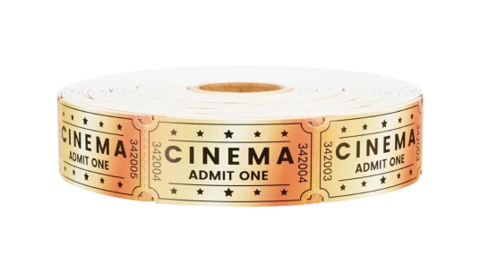 Golden Movie Tickets Single Roll