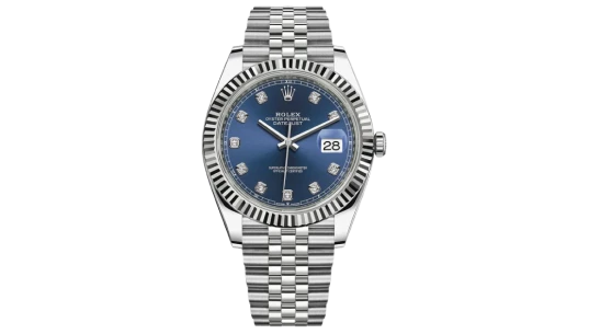 Datejust Blue Diamond Dial Fluted Jubilee 41mm - 126334