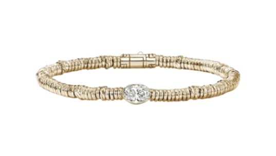 Lovestruck Heishi Diamond Bracelet - 14K Gold