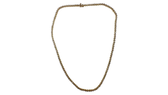 Diamond Necklace 8.8ct 22" 4.5mm - Yellow Gold