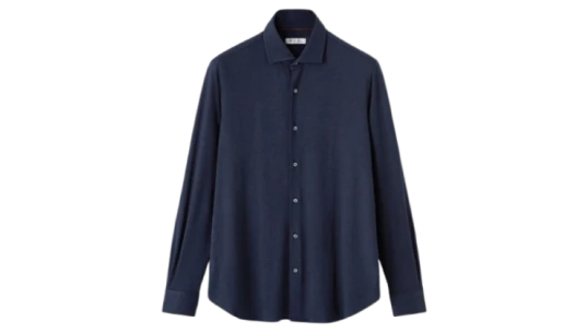 Andrew Shirt Cashmere, Silk - Ombre Blue