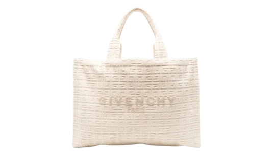 4G-Motif Tote Bag - Ivory white