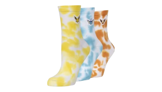 Vaporeon, Jolteon & Flareon Evolutionary Originals Ankle Socks (3 Pairs)