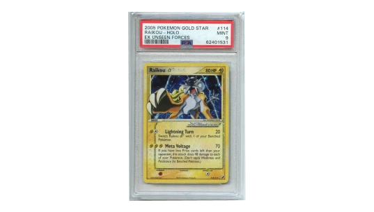 2005 Unseen Forces Raikou Gold Star 114/115 PSA 9