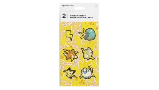 Electric Type Pokémon Fundamentals Sticker Sheets (2-Pack)