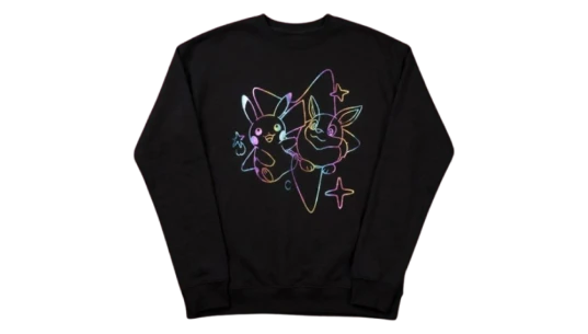 Electric Pals Black Crew Neck Sweatshirt - Black/Multicolor