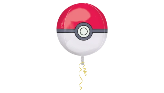 Foil Pokeball Balloon - Red/White/Black