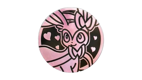 Pokémon Coin Collection Vol.2: Pink Mirror Foil Sylveon Coin