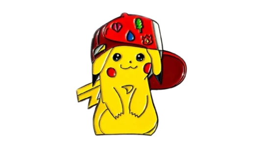 Pikachu With Gym Badges Enamel Pin - Multicolor