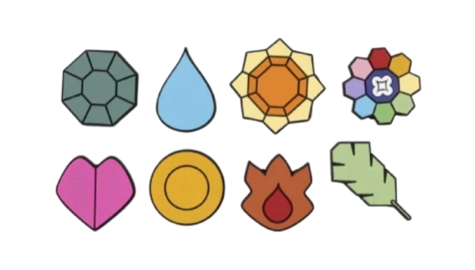 Kanto Gym Badge Magnets (8-Pack)