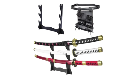 Carbon Steel Roronoa Zoro Swords 3-Piece Set