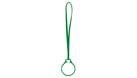 Royal Pop / Leather Lanyard Green Eight