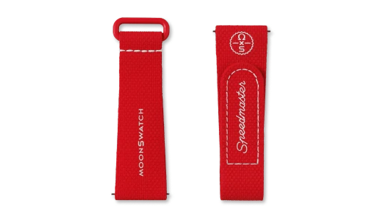 Moonswatch Red/White Rubber