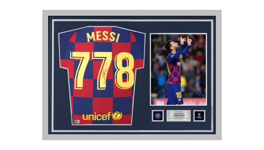 Lionel Messi Official UCL Signed 2019-20 Home Shirt