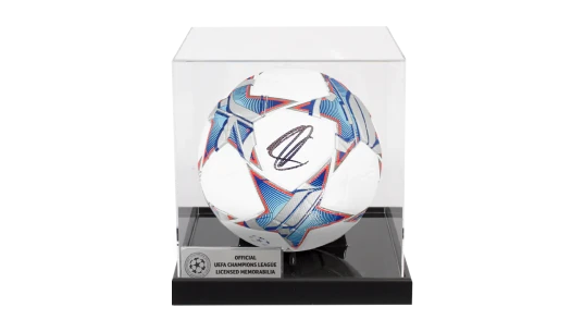 Zlatan Ibrahimovic Official UCL Signed Football In Acrylic Case