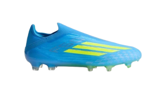 F50 ELITE Laceless Firm Ground Soccer Cleats - Lucid Ray Blue/Team Solar Yellow 2/Lucid Aquamarine