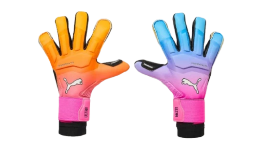 Ultra Ultimate Hybrid GK Gloves - Ultra Blue/Poison Pink/Lime Squeeze