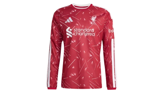 26/27 Home Authentic Long Sleeve Jersey - Red/White