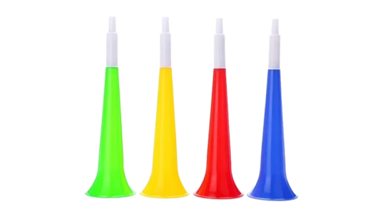 Plastic Vuvuzela Stadium Cheer Horn for Football Games 4 Pack